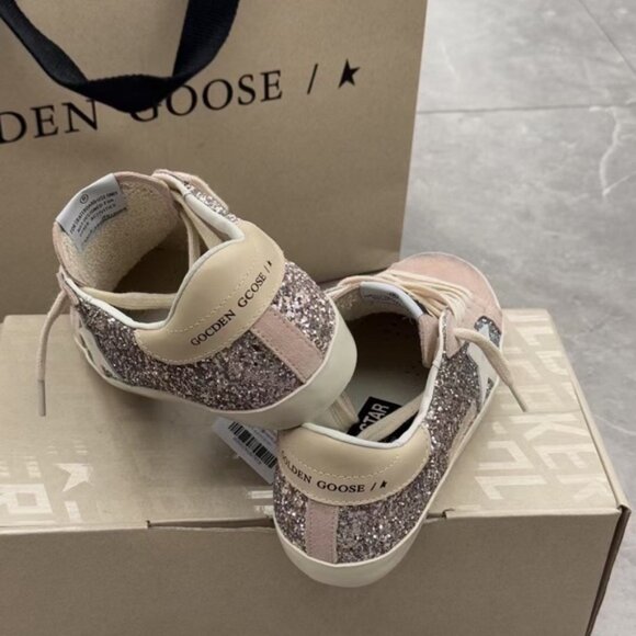 Golden Goose Women's Sneakers - Pink and Silver Sparkle - Picture 6 of 6